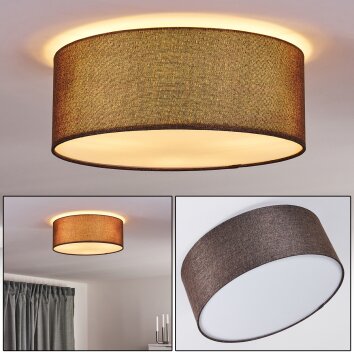 NIJMEGEN Ceiling Light brown, white, 3-light sources