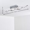 Dundas ceiling light LED stainless steel, 2-light sources