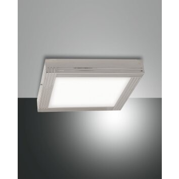 Fabas Luce EGON Ceiling light LED matt nickel, 1-light source