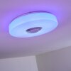 Athlone Ceiling Light LED white, 2-light sources, Remote control, Colour changer