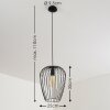 CHIUTA Pendant Light black, 1-light source