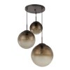Globo VARUS Pendant Light brown, 3-light sources