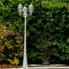 Kobe lamppost white, 3-light sources