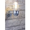 Nordlux Agger wall light stainless steel, transparent, clear, 1-light source