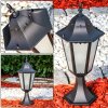 HONGKONG FROST pedestal light black, 1-light source