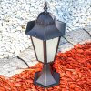 HONGKONG FROST pedestal light black, 1-light source