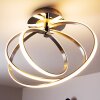 Trio Corland ceiling light LED chrome, 1-light source