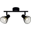 Brilliant ELHI spotlight tube black, 2-light sources
