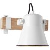 Brilliant Plow Wall Spotlight Dark wood, white, 1-light source