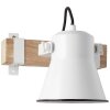 Brilliant Plow Wall Spotlight Dark wood, white, 1-light source