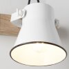 Brilliant Plow Wall Spotlight Dark wood, white, 1-light source