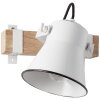 Brilliant Plow Wall Spotlight Dark wood, white, 1-light source