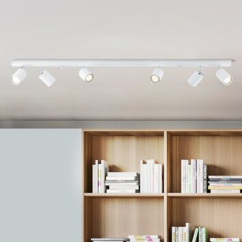Brilliant Different ceiling light white, 6-light sources