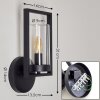 Outdoor Wall Light Burundi black, 1-light source