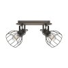 EGLO SAMBATELLO ceiling spotlight brown, silver, 2-light sources