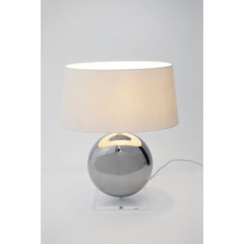 Holländer BOWLING table lamp silver, white, 1-light source