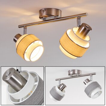 Lotorp Ceiling Light matt nickel, 2-light sources