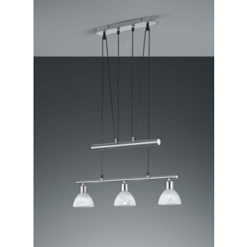 Trio LEVISTO hanging light LED matt nickel, 3-light sources