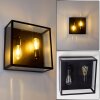 MOATIZE Wall Light black, 2-light sources