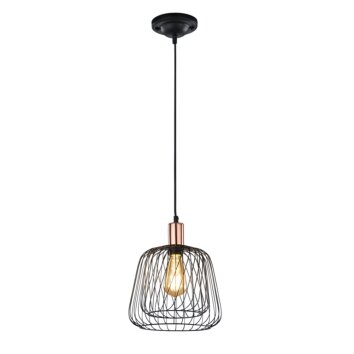 Trio Sanna pendant light copper, black, 1-light source
