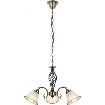Globo chandelier white, 3-light sources