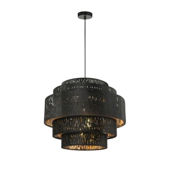 Globo TUXON Pendant Light black, 1-light source