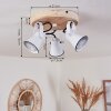 Skodsbol Ceiling Light Light wood, white, 3-light sources