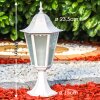 HONGKONG FROST pedestal light white, 1-light source