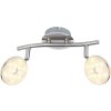 Globo LAILA ceiling light LED matt nickel, 2-light sources