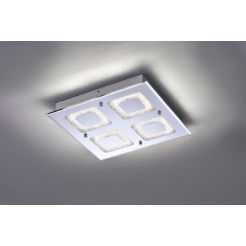 Leuchten Direkt LISA ceiling light LED chrome, 1-light source