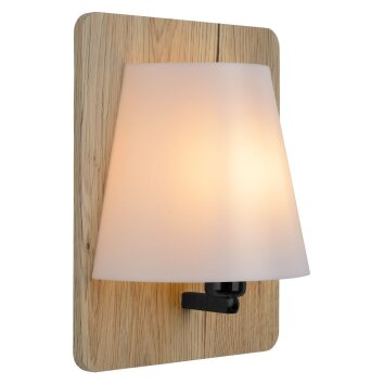 Lucide IDAHO Wall Light Dark wood, 1-light source