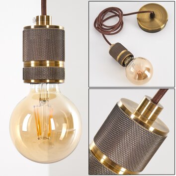 Borex Pendant Light brass, 1-light source