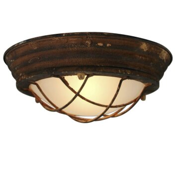 Brilliant Typhoon Ceiling Light rust-coloured, black, 1-light source