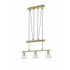 Trio LEVISTO hanging light LED brass, 3-light sources