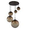 Globo VARUS Pendant Light brown, black, 5-light sources