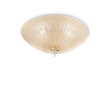 Ideal Lux SHELL Ceiling Light amber, 4-light sources