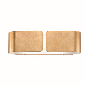 Ideal Lux CLIP Wall Light gold, 2-light sources