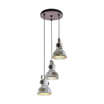Eglo BARNSTAPLE Pendant Light brown, black, 3-light sources