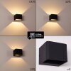Chuitna Wall Light LED black, 2-light sources