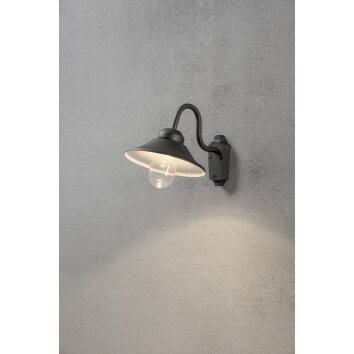 Konstsmide VEGA wall light LED black, 4-light sources