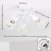 Baripada Ceiling Light white, 3-light sources