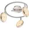 Globo LAILA ceiling light LED matt nickel, 3-light sources