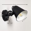 Pany Wall Light black, 1-light source