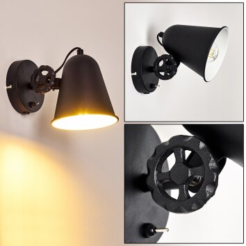 Pany Wall Light black, 1-light source