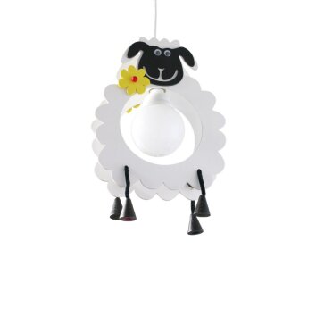 Elobra JOHN Pendant Light black, white, 1-light source