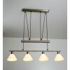 Trio 3751 pendant light stainless steel, matt nickel, 4-light sources