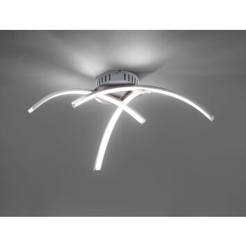 Leuchten-Direkt VALERIE Ceiling light LED stainless steel, 3-light sources