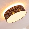 TIBURE Ceiling light matt nickel, 6-light sources