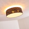 TIBURE Ceiling light matt nickel, 6-light sources