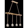Globo FRAGNO Pendant Light brown, black, 4-light sources